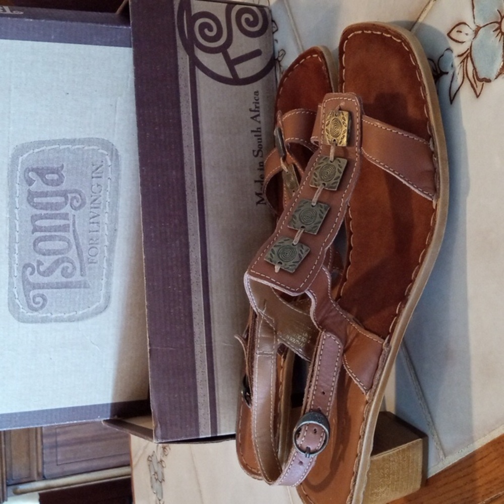 Tsonga Women's Brown Sandal Heels size 10
